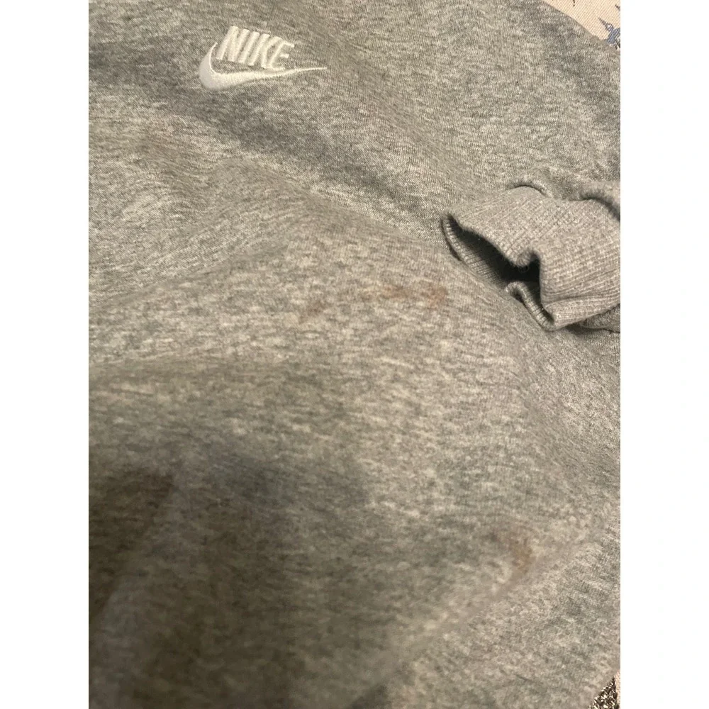 Nike Sportswear Phoenix Fleece Cropped Sweatshirt Grey FZ9244-063 Womens Medium